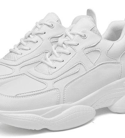 Invisibly Heightened Shoes 10CM White Shoes Heightened Sneakers