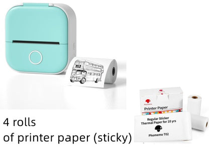 Portable Mini Thermal Label Printer | Home & Photo Printer | Bluetooth Price Tag Printer