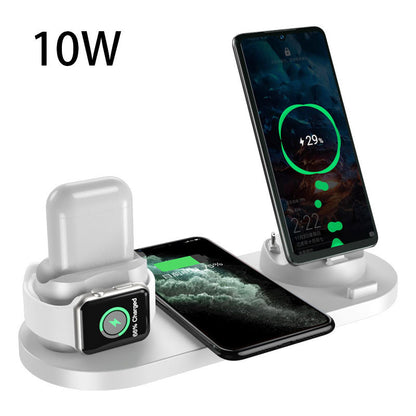 6-in-1 Wireless Charger for iPhone - Fast Charging Dock Station for Phone, Watch, AirPods | Quick Charge Pad for All Devices