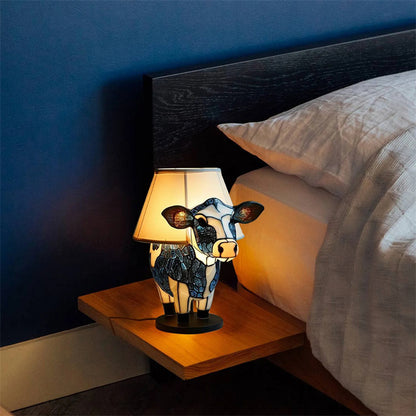 Beautiful Cow Table Lamp Bedside Table Lamp With USB Bedside Lamp For Living Room Bedroom Dormitory Bra Ornament