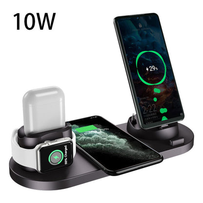 6-in-1 Wireless Charger for iPhone - Fast Charging Dock Station for Phone, Watch, AirPods | Quick Charge Pad for All Devices