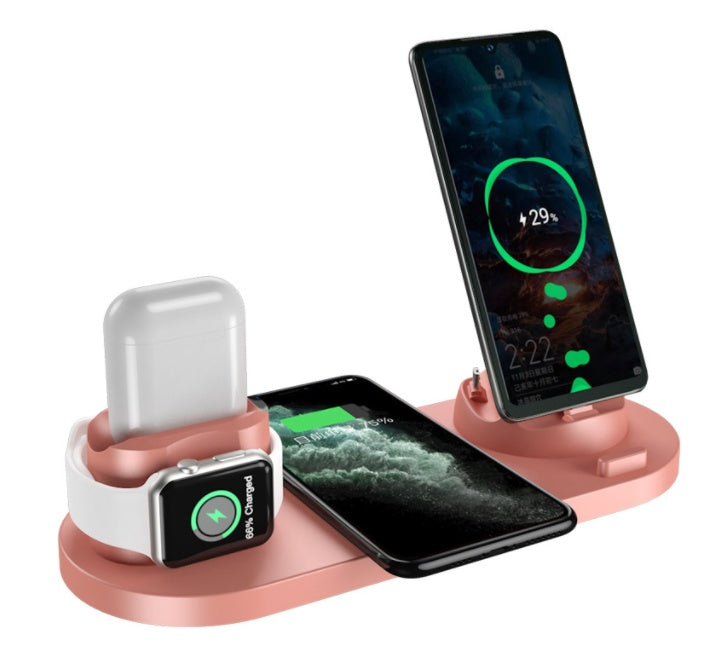 6-in-1 Wireless Charger for iPhone - Fast Charging Dock Station for Phone, Watch, AirPods | Quick Charge Pad for All Devices