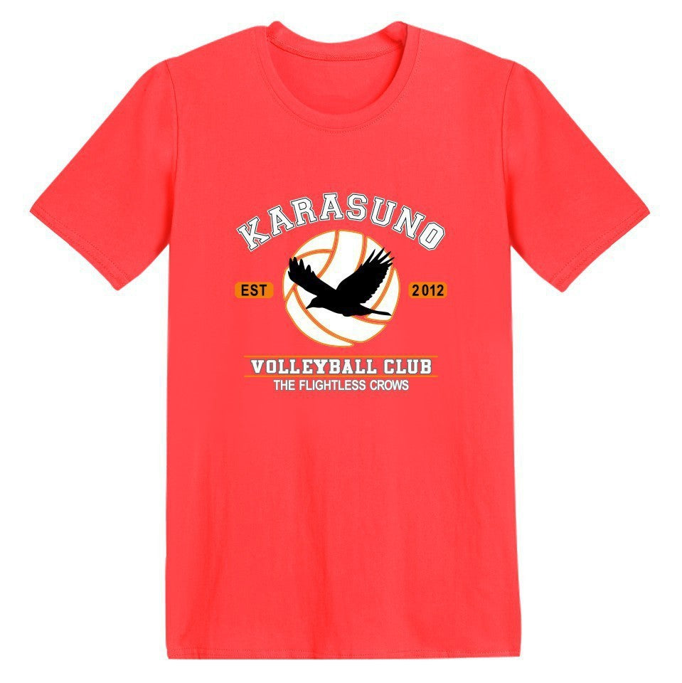 Eco-Friendly Harajuku Anime T-Shirt for Men | Haikyuu Graphic Tee | Sustainable Anime Tops & Tees