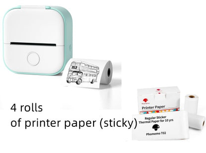 Portable Mini Thermal Label Printer | Home & Photo Printer | Bluetooth Price Tag Printer