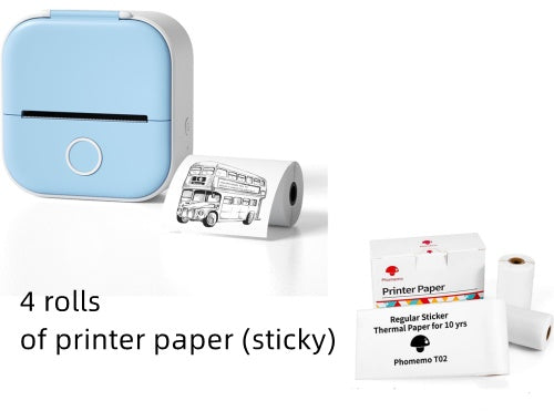 Portable Mini Thermal Label Printer | Home & Photo Printer | Bluetooth Price Tag Printer