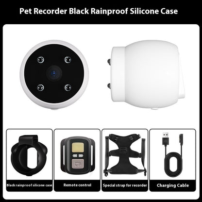 Pet Tracker Collar with Motion Recording Camera - For Dogs & Cats