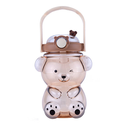 Cartoon Cute Bear Cup Children's Portable Straw