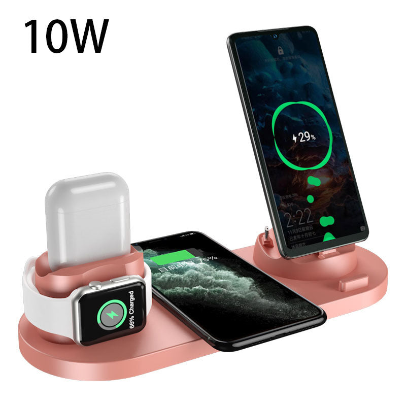 6-in-1 Wireless Charger for iPhone - Fast Charging Dock Station for Phone, Watch, AirPods | Quick Charge Pad for All Devices