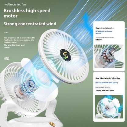 Cooling Desktop Fan USB Charging Humidifying Ice Mist Fan