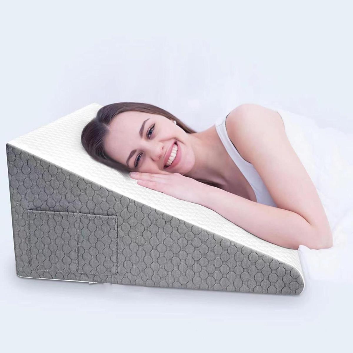 Triangle Cushion Tapered Nursing Pillow - Elderly & Office Support