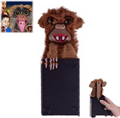 Halloween Prank Monkey Toy – Jump Scare Surprise for Spooky Fun & Party Tricks