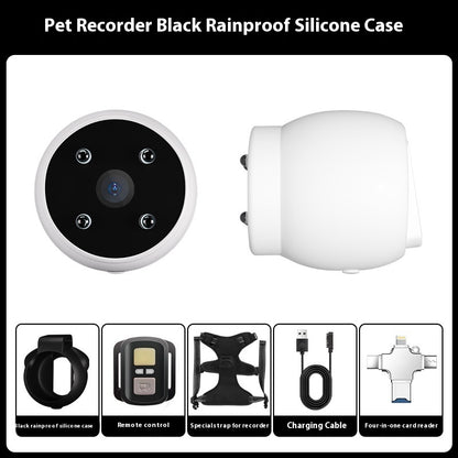 Pet Tracker Collar with Motion Recording Camera - For Dogs & Cats