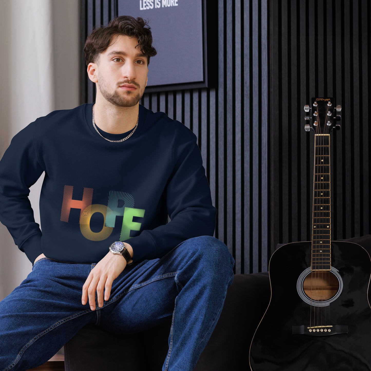 Eco-Friendly Unisex HOPE Sweatshirt | Wear Your Optimism | Sustainable & Stylish T-Shirt