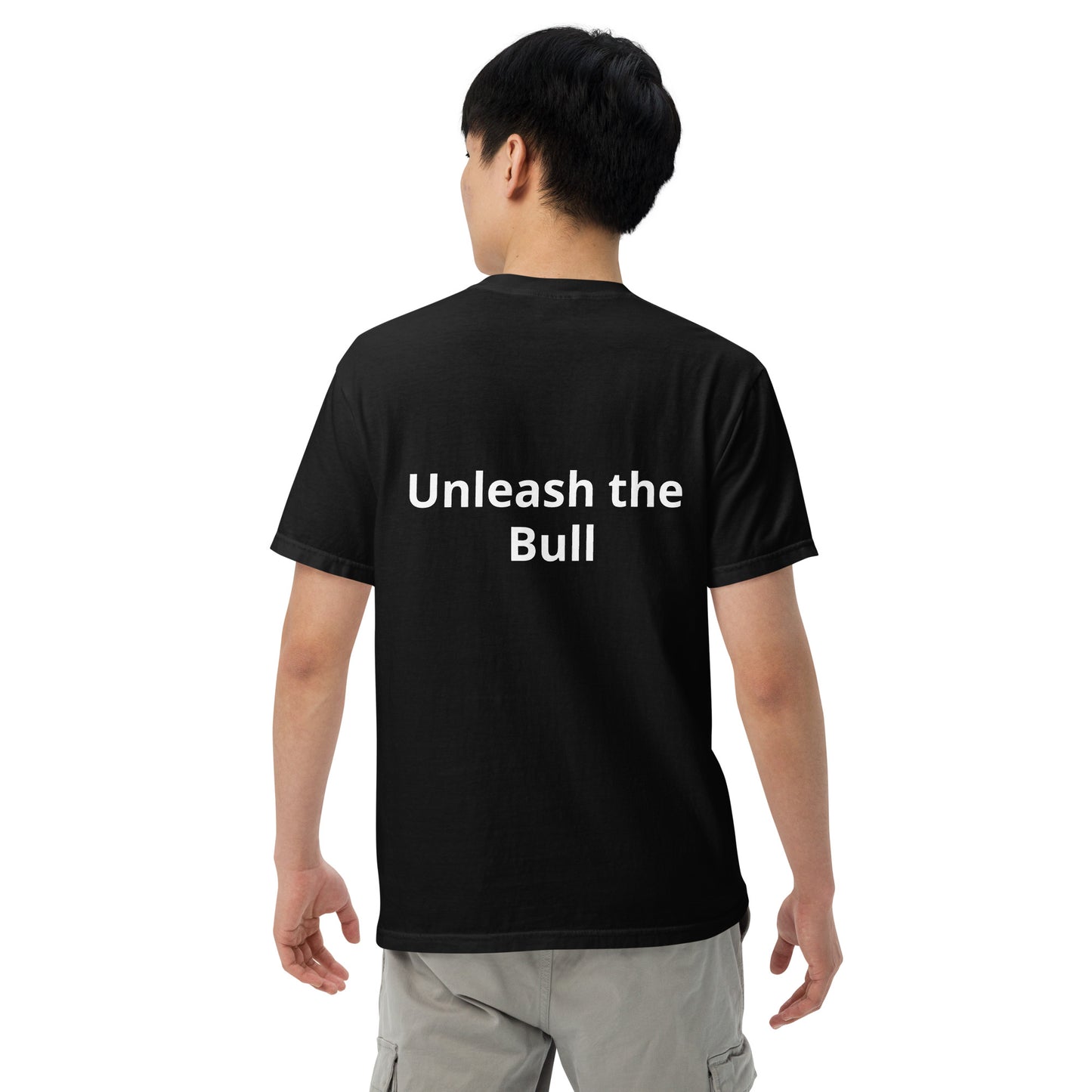 Big Bull Trading T-Shirt | Powerful Bull Silhouette Design for Traders | Market Strength and ConfidenceUnisex garment-dyed heavyweight t-shirt