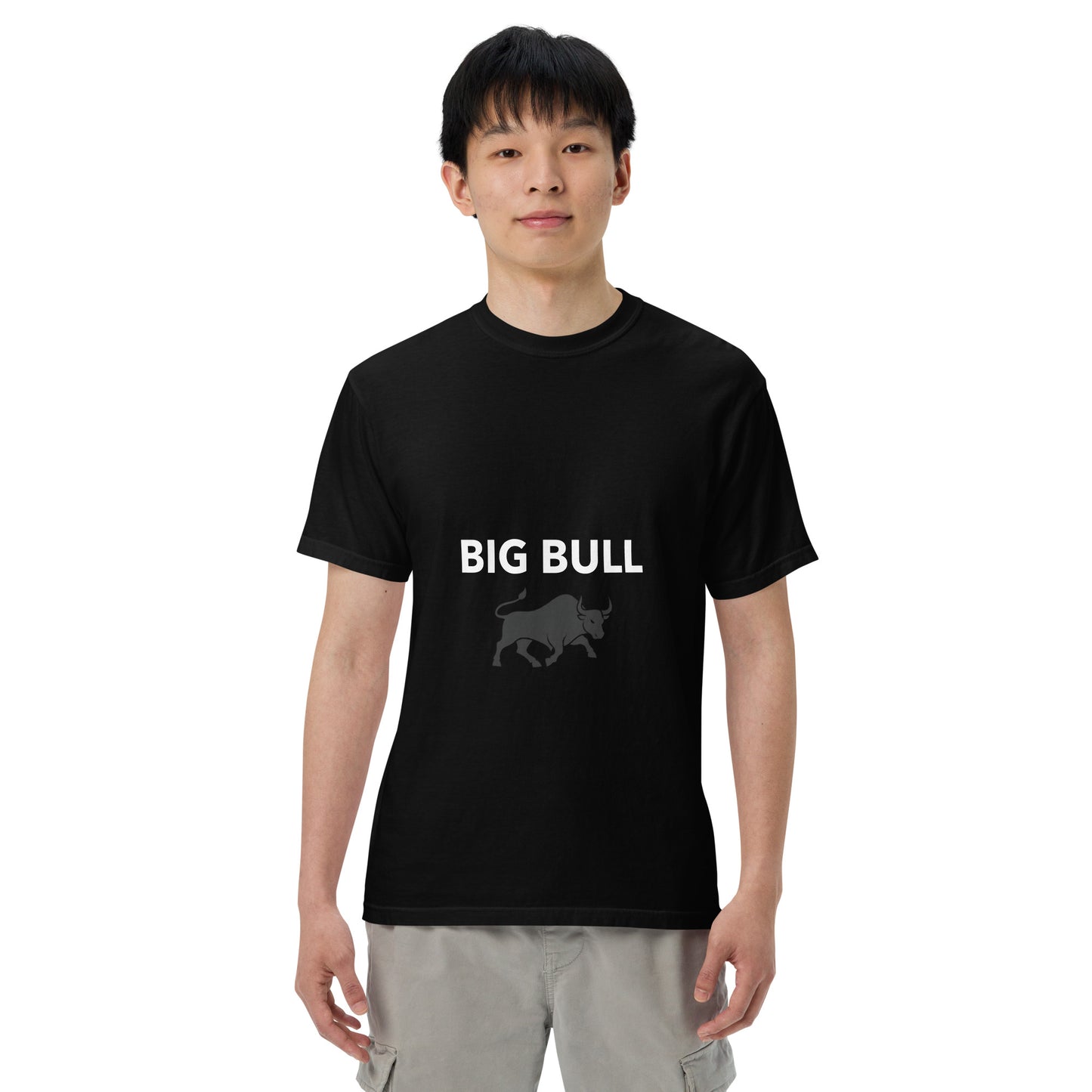 Big Bull Trading T-Shirt | Powerful Bull Silhouette Design for Traders | Market Strength and ConfidenceUnisex garment-dyed heavyweight t-shirt