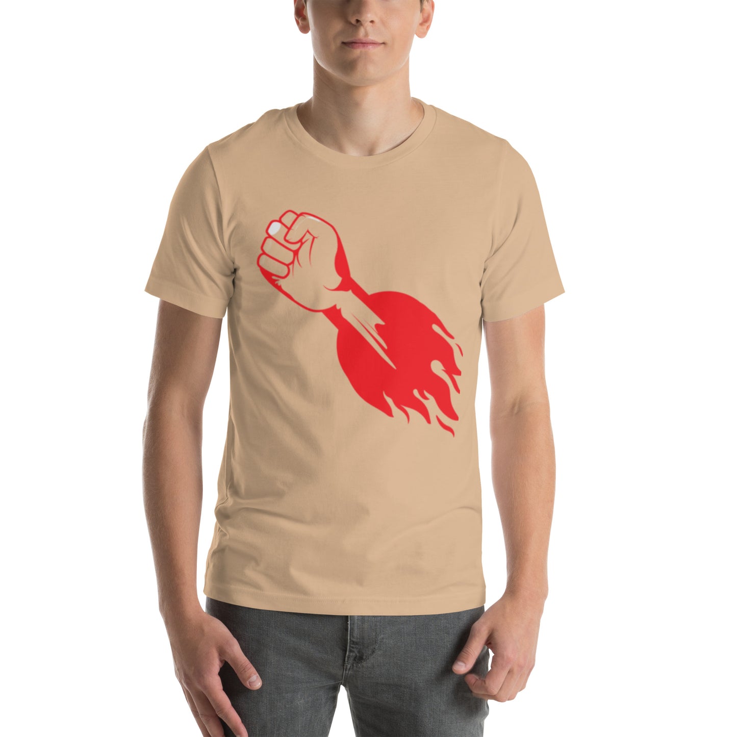 Motivational T-Shirt with Rising Hand Graphic | Inspirational Tee